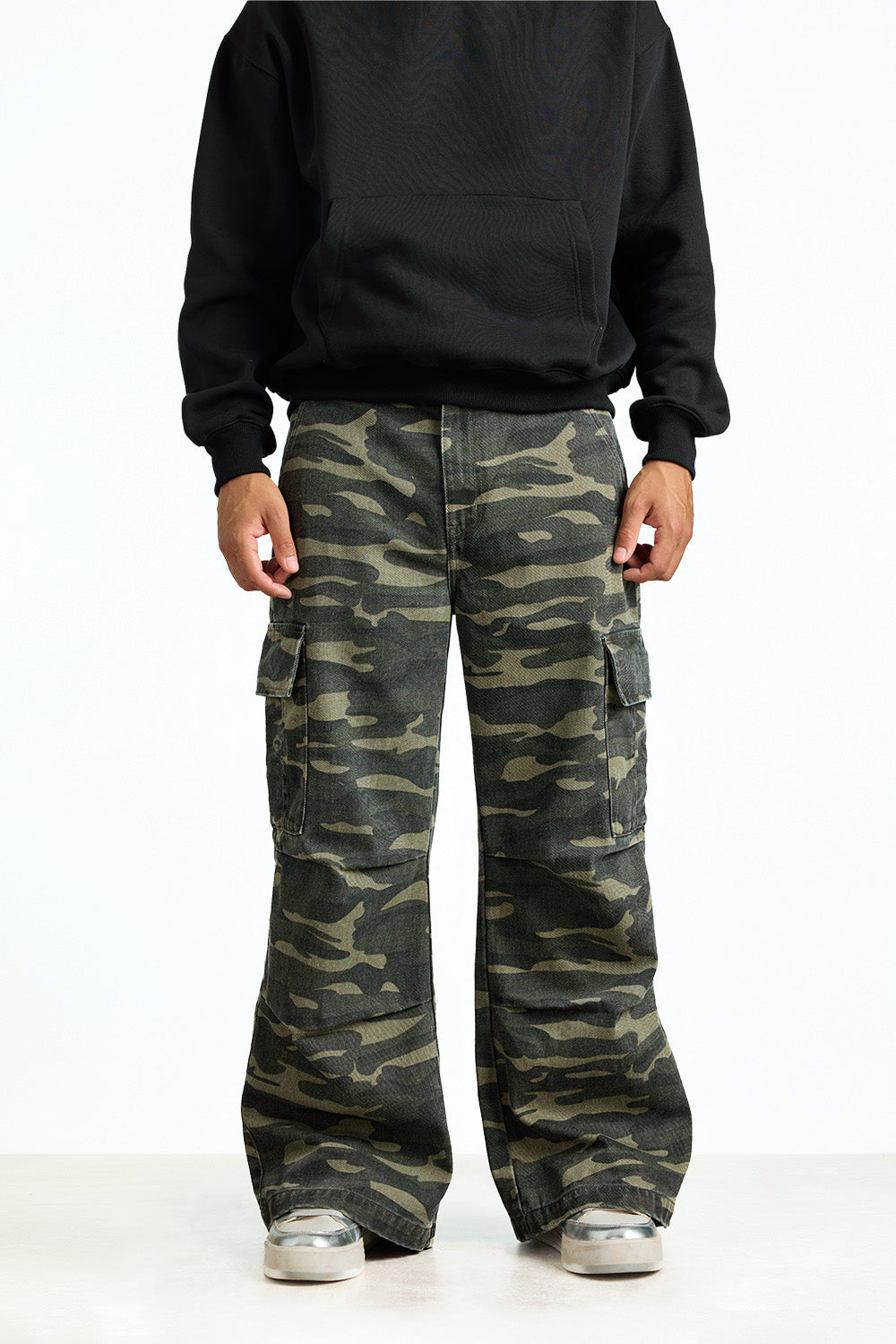 Hunter Mode Wide Leg Camo Cargo - BonkersCorner
