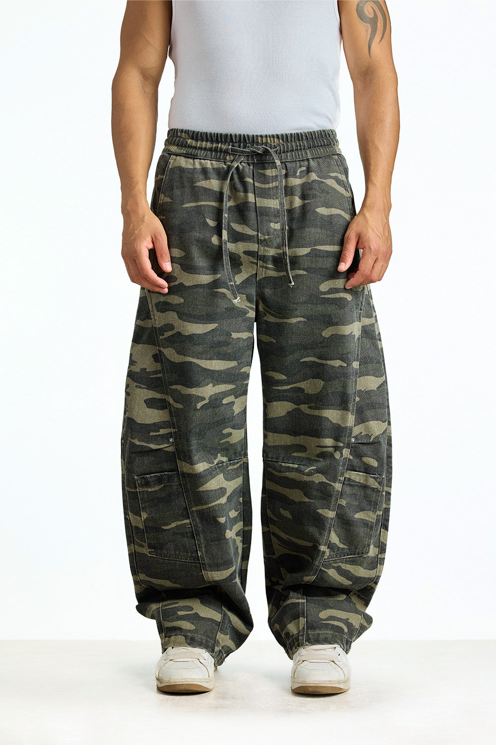 Ghost Camo Baggy Cargo - BonkersCorner