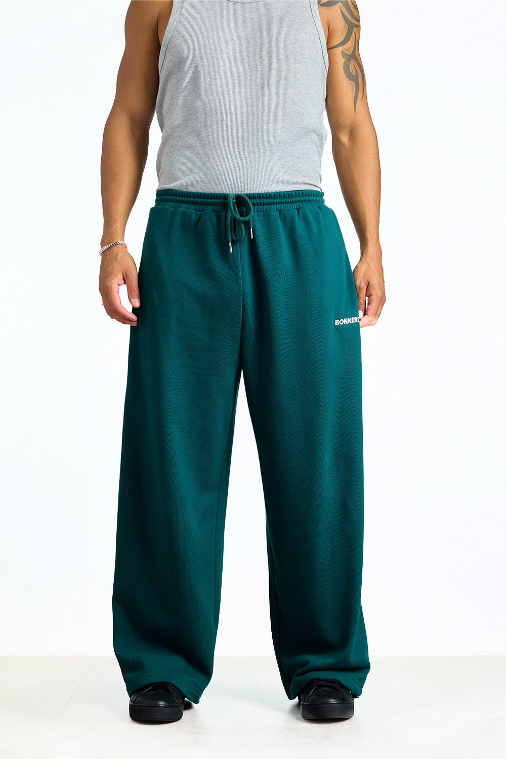 Green Coast Track Pants - BonkersCorner